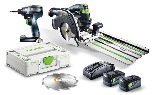 Festool 577119 TID18 Impact + HKC55 Carpentry Saw COMBO