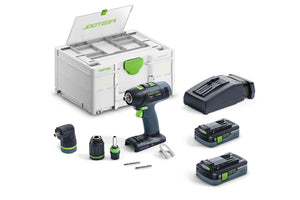 Festool 577608 T18+3 Cordless Drill 4.0Ah SET