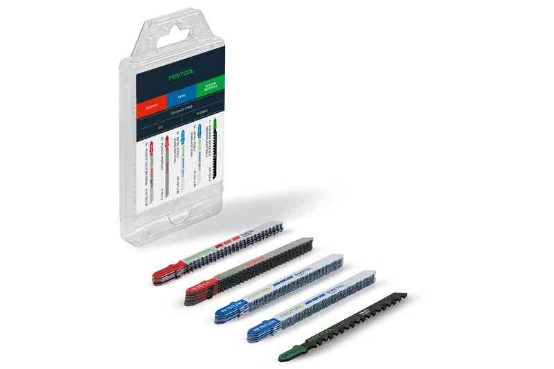 Festool 578072 21-Piece Jigsaw Blade Assortment (Plastic/Metal/Abrasive Material)