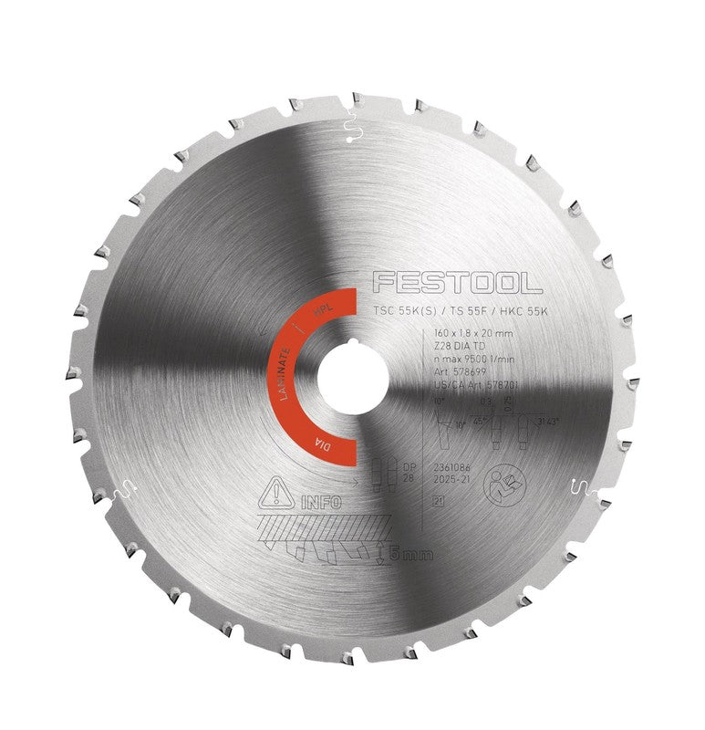 Festool 578701 Diamond Saw Blade 28-tooth