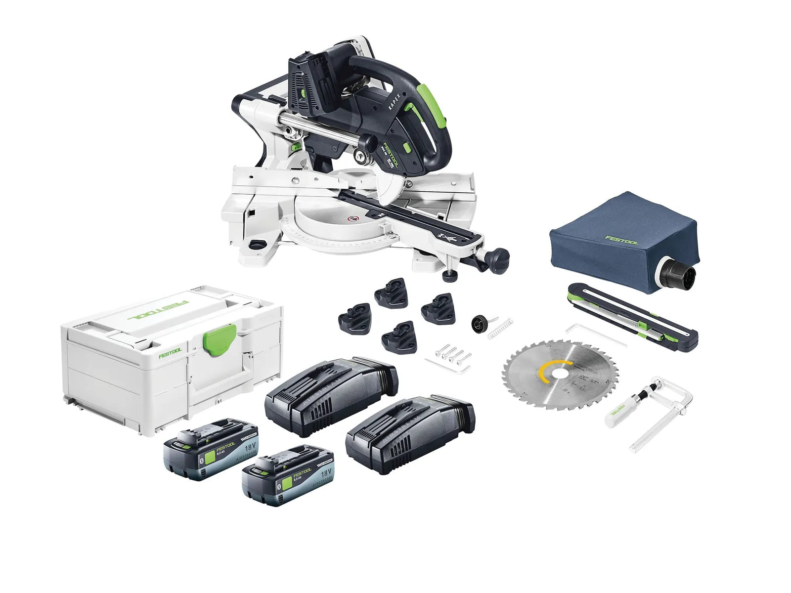 Festool 579356 KSC60 Miter Saw + 8.0Ah Energy Set COMBO - Tool Nirvana