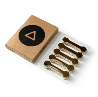 Shaper SJ2-B-5-2000X500 Brass Barbells, 5-pack