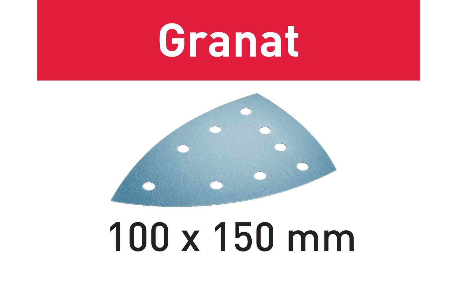 Festool 100x150mm Granat Abrasives, 9-hole