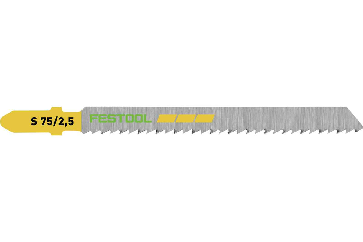 Festool 204257 S75/2.5/25 Jigsaw Blade (Wood-Fine Cut) 25-pack
