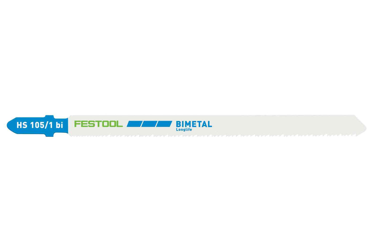 Festool 204272 HS105/1BI/5 Jigsaw Blade (Metal-Steel &amp; Stainless Steel) 5-pack
