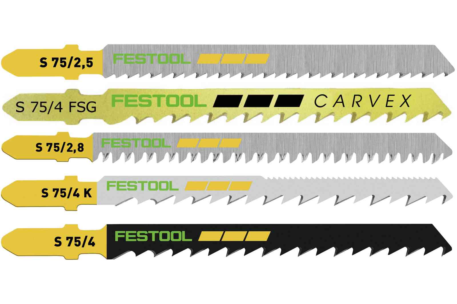 Festool 204275 25-Piece Jigsaw Blade Assortment