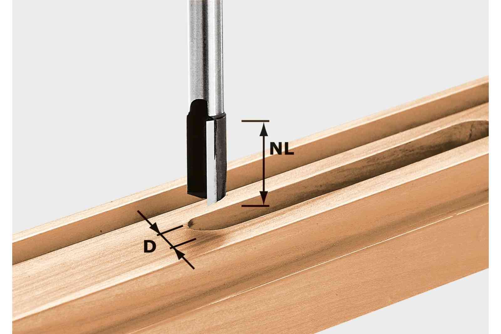 Festool 490960 Straight/mortise bit HW 10x25mm