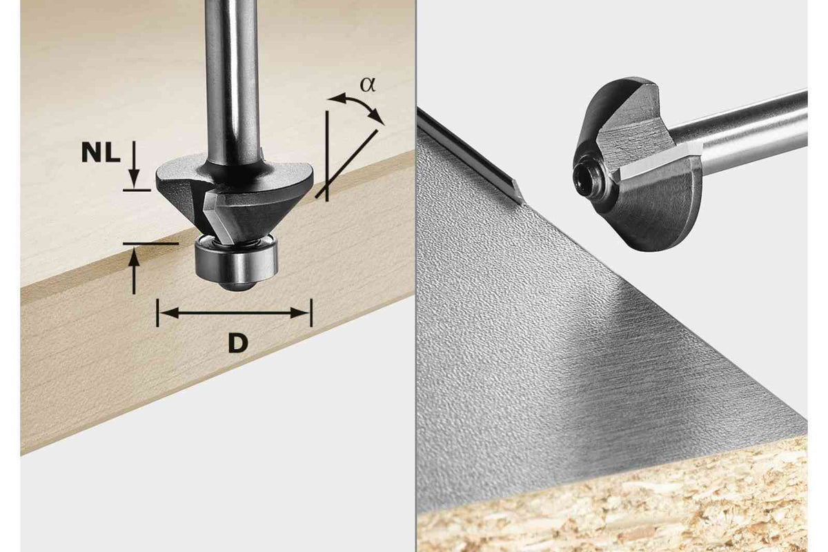 Festool 499799 Cutter Chamfer HW D26-KL S8