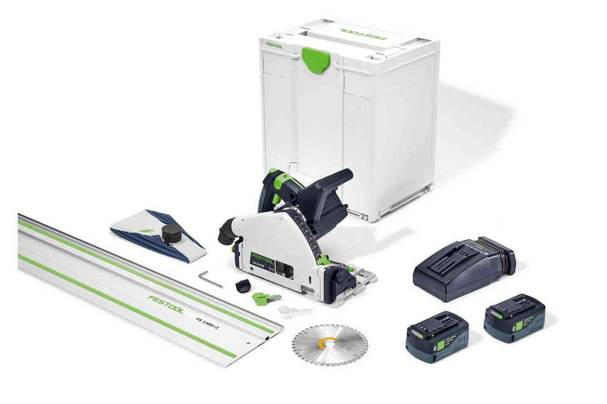 Festool 577664 TSC 55 KEBI-F Plunge Cut Cordless Track Saw w/Rail