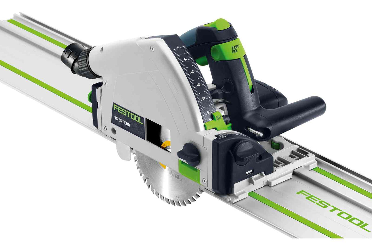 Festool 577014 TS 55 FEQ Plunge Cut Track Saw w/Rail