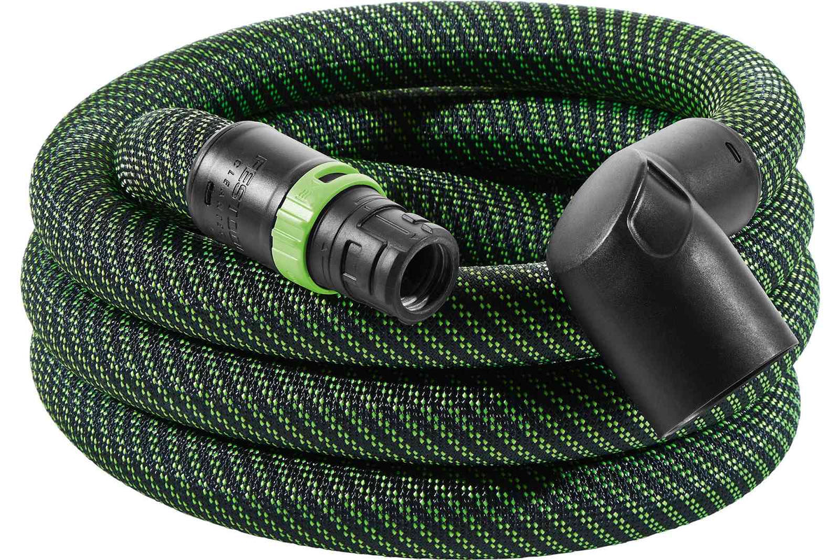 Festool 577161 Smooth Anti-Static Hose w/ Angle Adapter, Tapered D27/32x3.5m