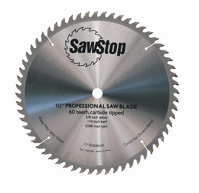 SawStop CB104 184 60-Tooth Combination Table Saw Blade