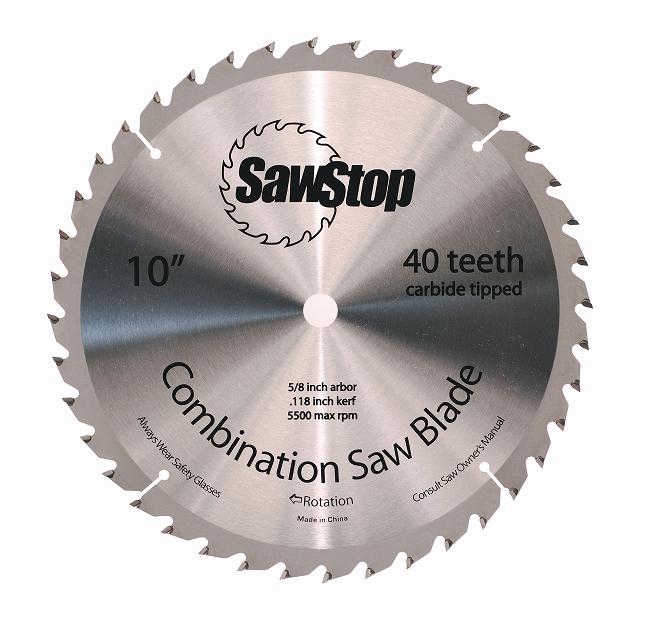 SawStop CNS-07-148 40-Tooth Combination Table Saw Blade